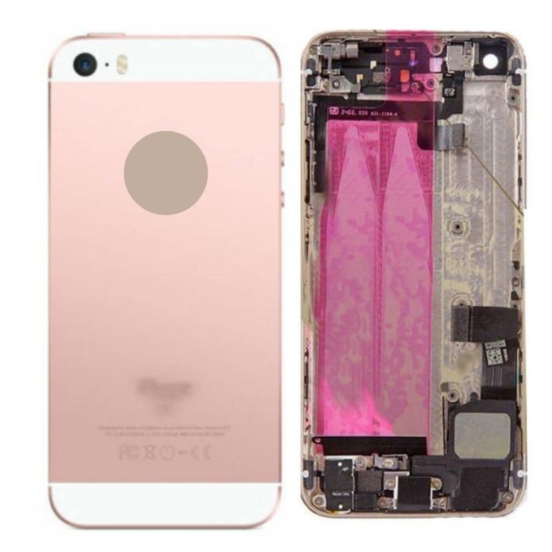 Back Housing with Parts For iPhone SE - Rose Gold