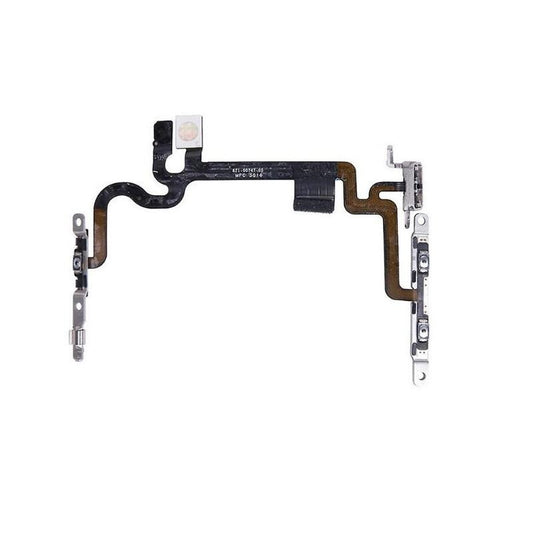 Power Volume Mute Button Flex Cable with Bracket For iPhone 7