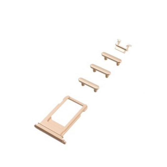 Sim Tray and Button Set For iPhone 7 - Gold