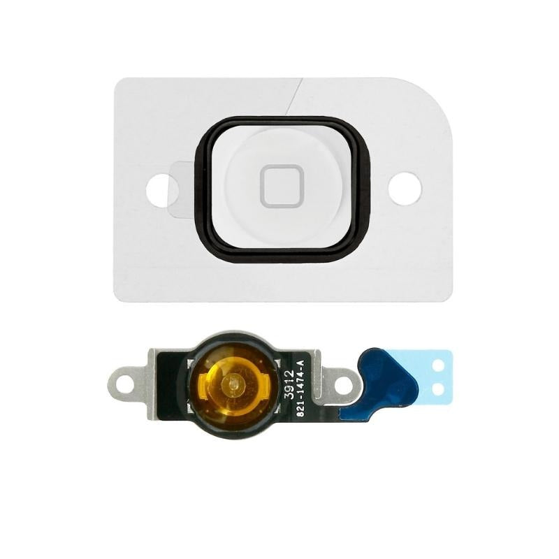 Home Button Flex Cable Full Assembly For iPhone 5 - White