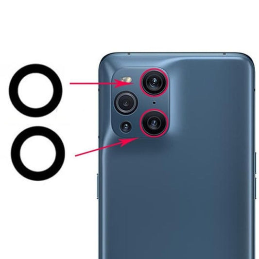 Rear Camera Lens Glass For Oppo Find X3 Pro- (2 Pcs)