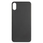 Back Glass Cover For iPhone X (Big Camera Hole) - Black
