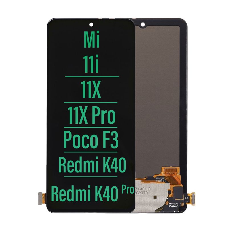 LCD Screen and Digitizer Assembly For Xiaomi Mi 11i/ M11X/ Mi 11X Pro/ Poco F3/ Redmi K40/ K40 Pro