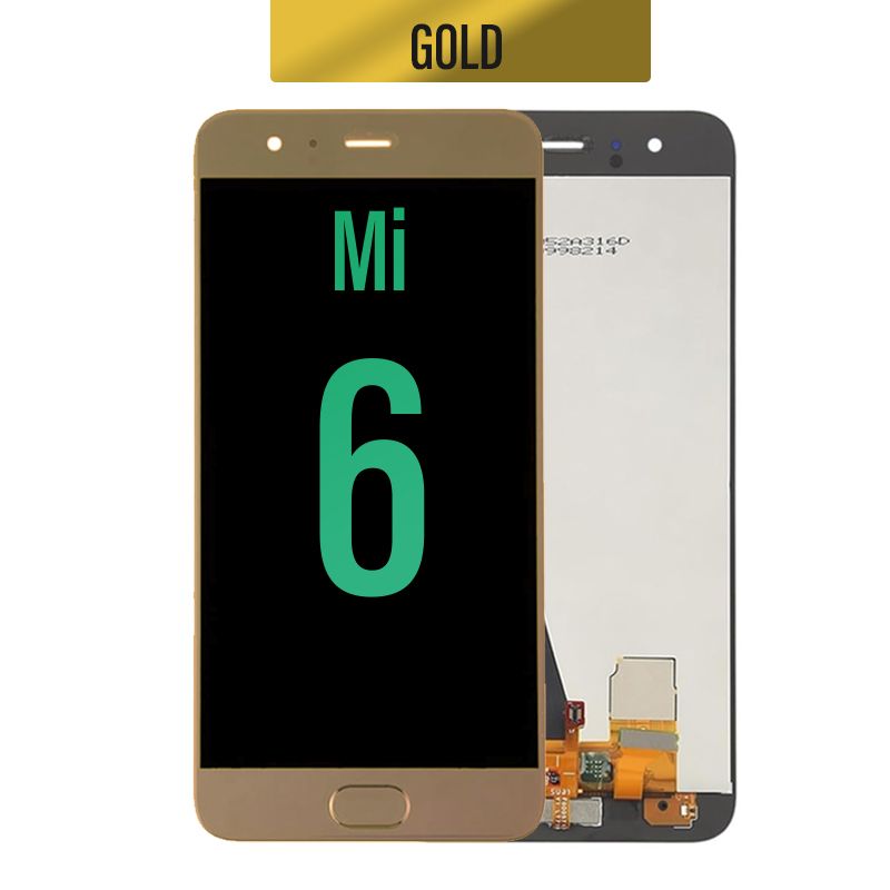 LCD Touch Screen Assembly For  Xiaomi Mi 6 - Gold