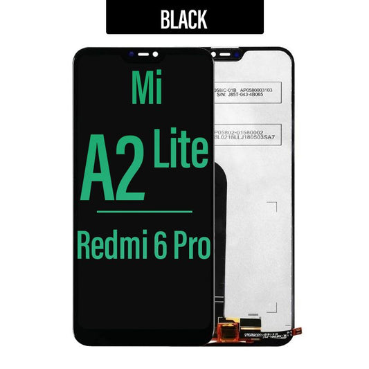 LCD Touch Screen Assembly For Xiaomi Mi A2 Lite/ Redmi 6 Pro - Black