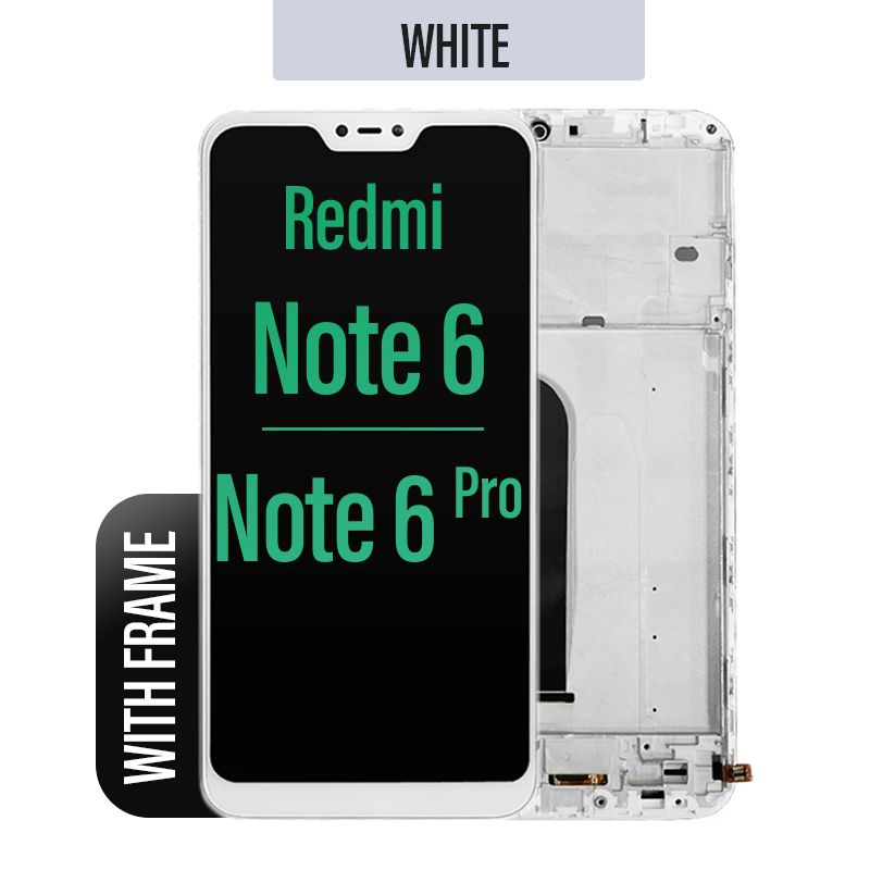 LCD Touch Screen Assembly For Xiaomi Redmi Note 6/ Note 6 Pro - White