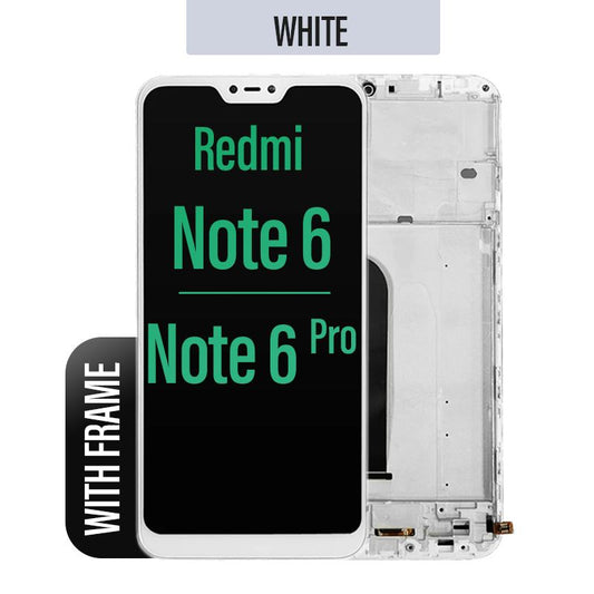 LCD Touch Screen Assembly For Xiaomi Redmi Note 6/ Note 6 Pro - White