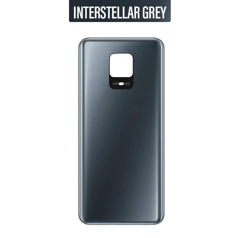 Back Glass Cover For  Xiaomi Redmi Note 9 Pro - Interstellar Grey