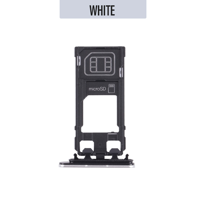 Sim Tray/ Memory Card Tray for Xperia X Performance - White