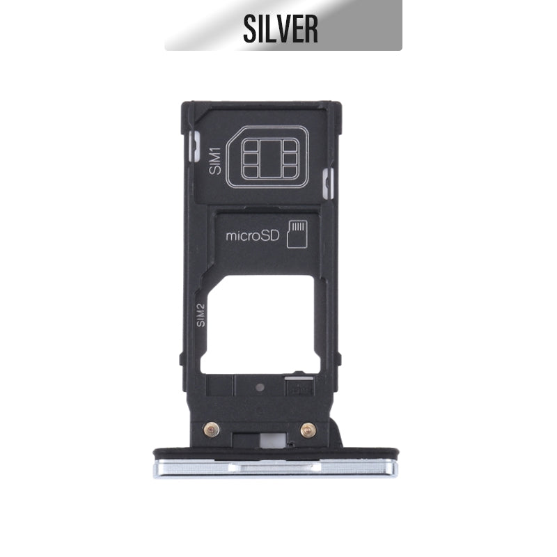 Xperia XZ2 Premium Sim/ Memory Card Sim Tray- Silver