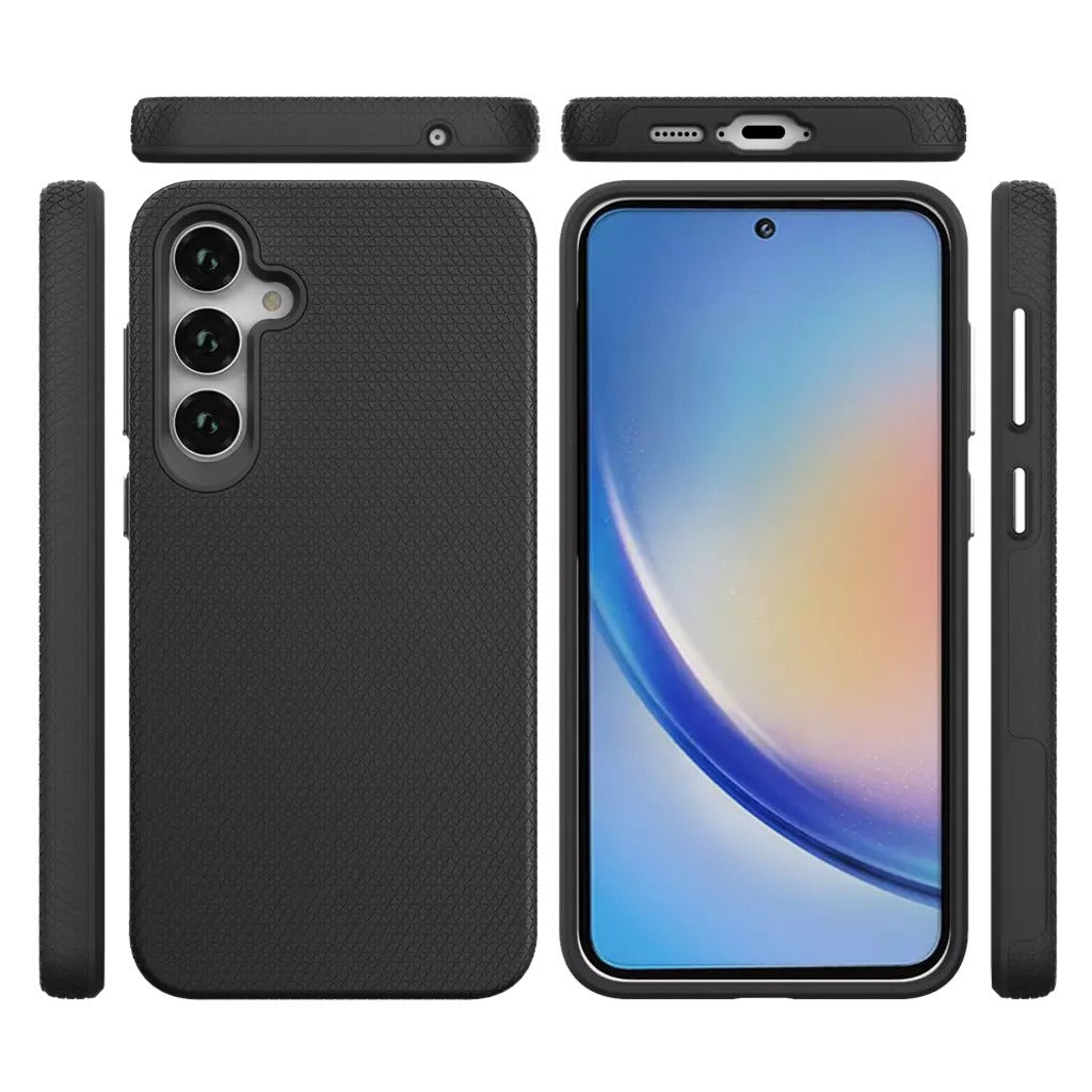 Triangle Armour Case Cover for Galaxy A57 5G - Black