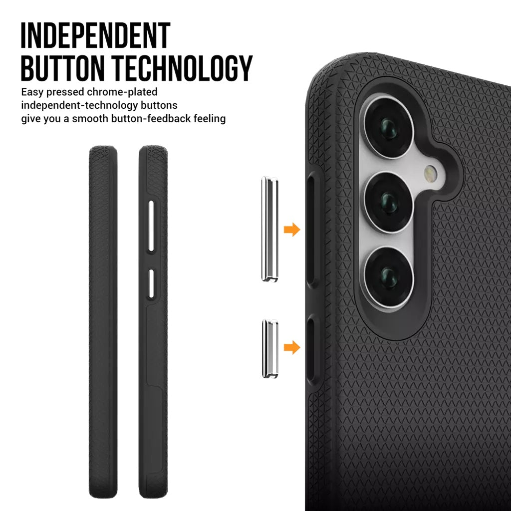 Triangle Armour Case Cover for Galaxy A37 5G - Black