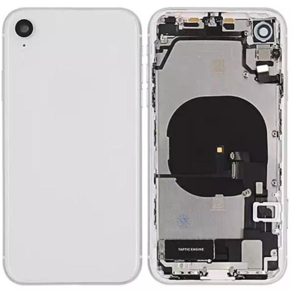 Back Housing With Small Parts For iPhone XR - White