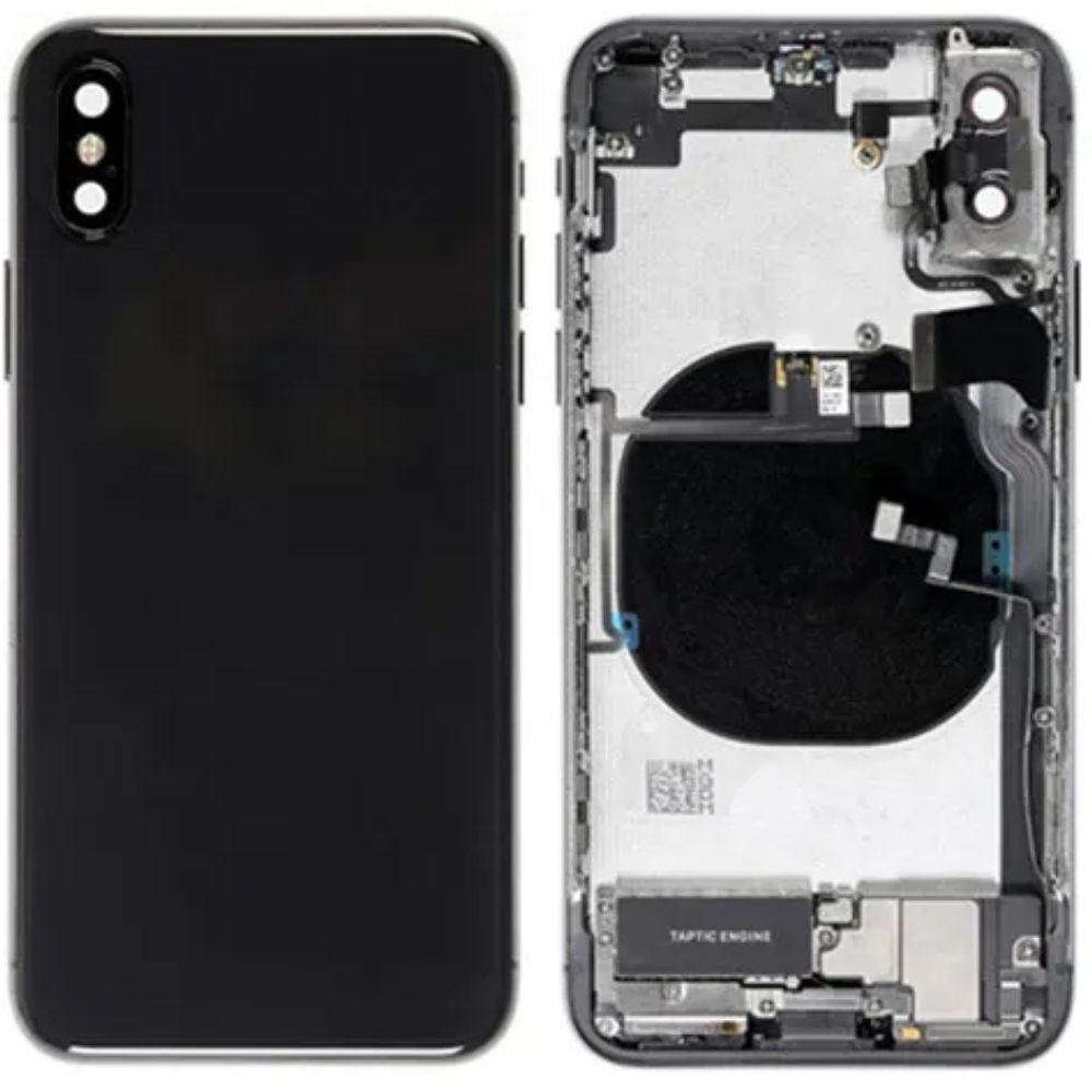 Back Housing With Small Parts For iPhone XS - Black