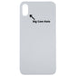 Back Glass Cover (Big Camera Hole) For iPhone XS - White