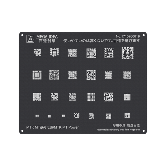 MEGA- IDEA Black Stencils MTK MT Power
