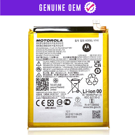 Genuine OEM Battery Replacement Compatible For Motorola Moto G Pure NT40 (XT2163 / 2021)