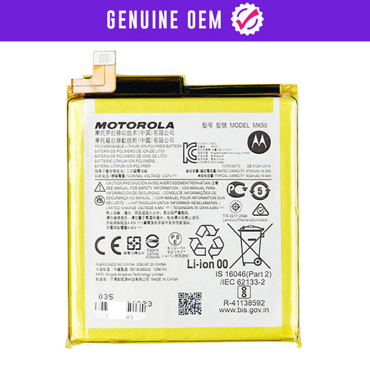 Genuine OEM Battery Replacement Compatible For Motorola One 5G Ace (XT2113 / 2020) Moto G 5G (XT2113-3 / 2020) /  MK50