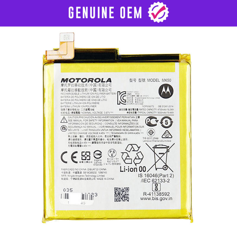 OEM Battery Replacement Compatible For Motorola One 5G Ace (XT2113 / 2020) Moto G 5G (XT2113-3 / 2020) /  MK50