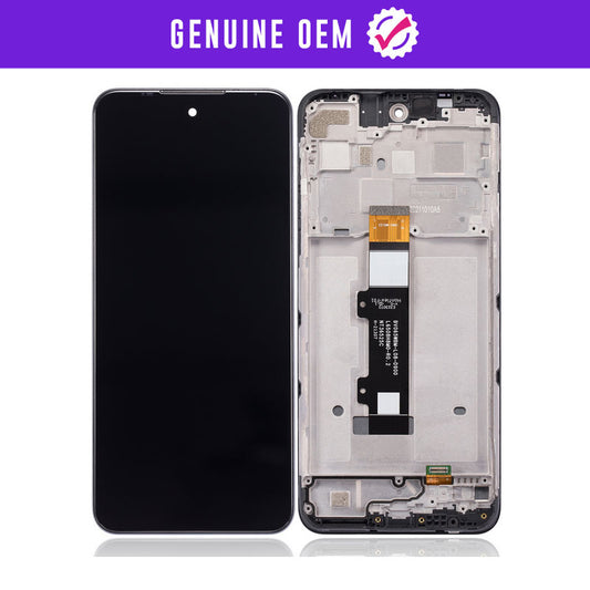 Genuine OEM LCD Assembly With Frame Compatible For Motorola Moto G Power (XT2165 / 2022)