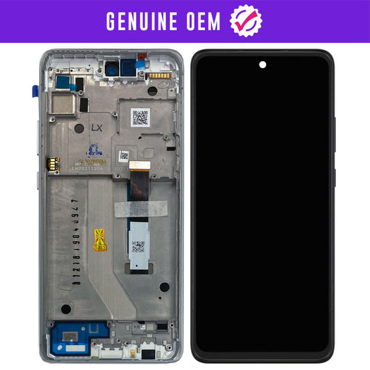 Genuine OEM LCD Assembly With Frame Compatible For Motorola One 5G Ace (XT2113-1/2 / 2021)