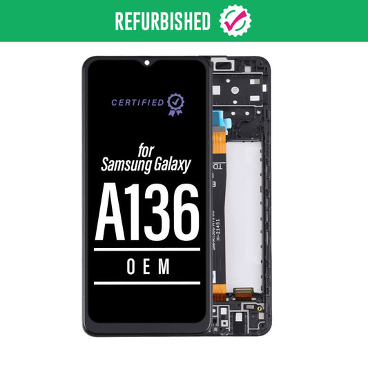 Refurbished LCD Touch Screen Assembly Frame Compatible For Samsung Galaxy A13 5G SM-A136