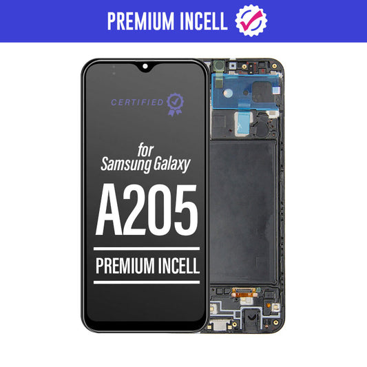 Premium Incell LCD Touch Screen Assembly + Frame Compatible For Galaxy A20 2019 A205