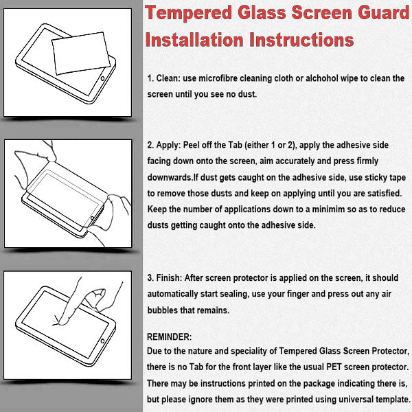 Galaxy Tab T310 Tempered Glass Screen