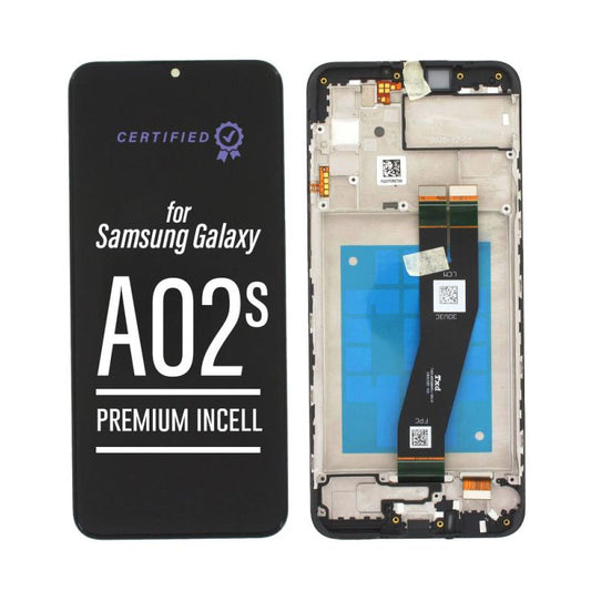 Premium Incell LCD Touch Screen + Frame For Galaxy A02s 2020 A025