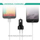 Aukey Dual Port USB Car Charger QC3.0 with Micro USB Cable 1m CC-T7 - Black