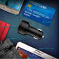 Aukey Dual Port USB Car Charger QC3.0 with Micro USB Cable 1m CC-T7 - Black