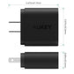 Aukey PA-U28 Fast Wall Charger with 1M length Micro USB Data Cable Black