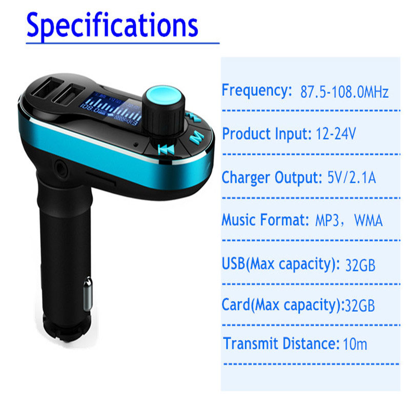 Bluetooth Car Kit FM Transmitter Mp3 BF-66