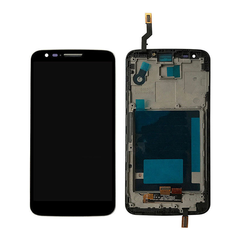 LG G2 LCD Digitizer Assembly Frame Black | White