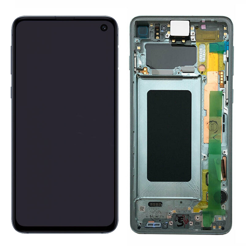 LCD Digitizer Screen Assembly with Frame Service Pack for Galaxy S10 G973