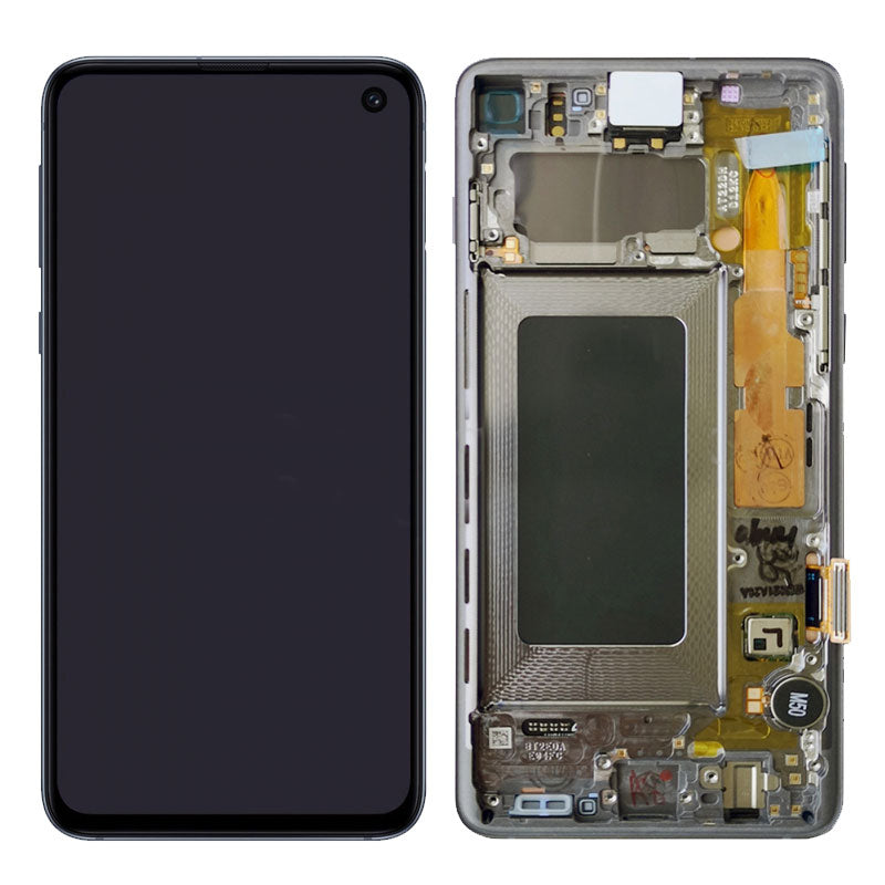 LCD Digitizer Screen Assembly with Frame Service Pack for Galaxy S10 G973