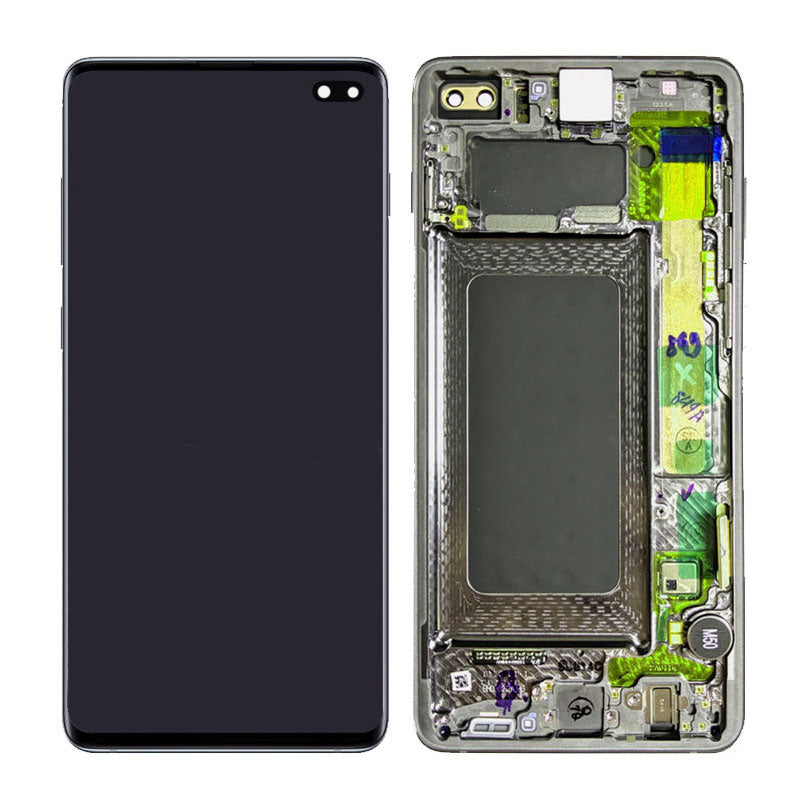 LCD Digitizer Screen Assembly with Frame Service Pack for Galaxy S10 Plus G975