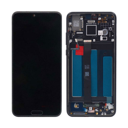 Original LCD Digitizer Screen Assembly Frame With Fingerprint Replacement for Huawei P20
