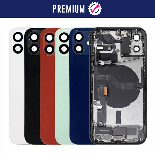Premium Full Back Cover Housing Assembly with Premium Small Parts Compatible for iPhone 12