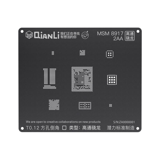 QianLi 3D Black Stencil For Android MSM 8917 2AA
