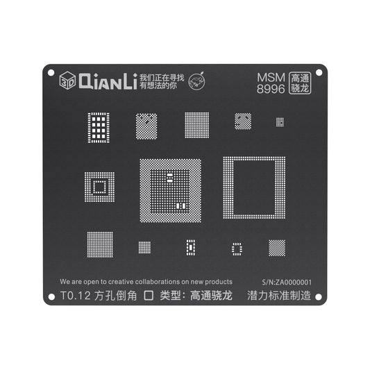 QianLi 3D Black Stencil For Android MSM 8996