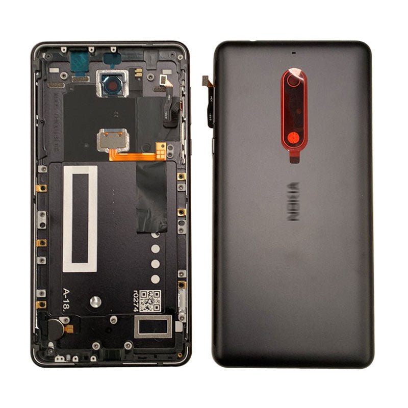 Nokia 5 Back Battery Cover Housing with Camera Lens and Frame Replacement