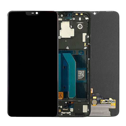 LCD Digitizer Screen Assembly with Frame | without Frame for OnePlus 6 Original | Refurbished | Taken Out