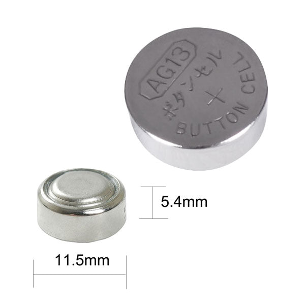 Pkcell Alkaline Button Cell AG13 1.5V 10 pc pack