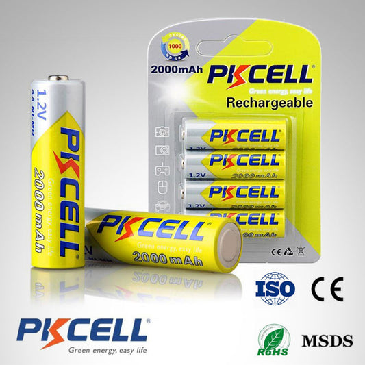 Pkcell Ni-Mh AA 2000mAh 1.2V 4pcs pack