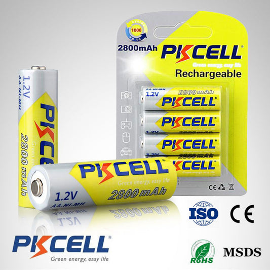 Pkcell Ni-Mh AA 2800mAh 1.2V 4pcs pack