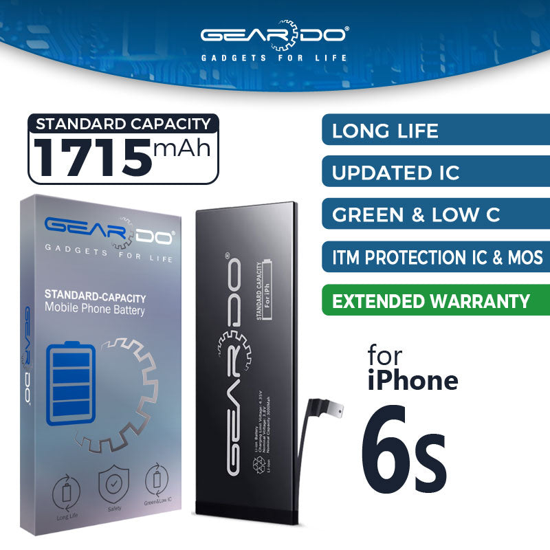 Premium Geardo Battery Standard Capacity 1715mAh for iPhone 6s