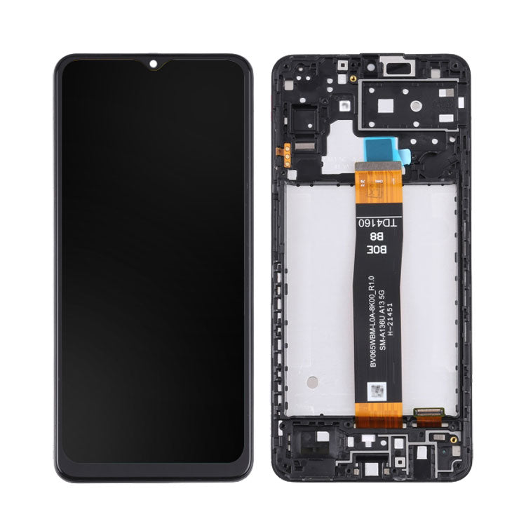 LCD Touch Screen Assembly + Frame Service Pack for Galaxy A13 A137 5G 2022