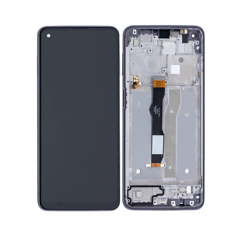 Genuine OEM LCD Assembly With Frame Compatible For Motorola Moto G8 Power (XT2041-1 / XT2041-3 / 2020)  (Vulcan)