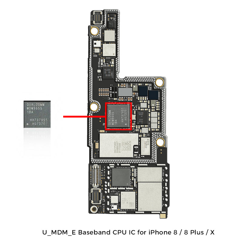 iPhone 8 | 8 Plus | X U_MDM_E Baseband CPU IC Repair Replacement – JS Tech